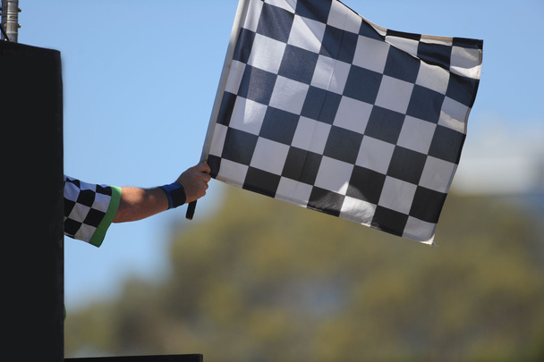 checkered race flag - Photo, Image