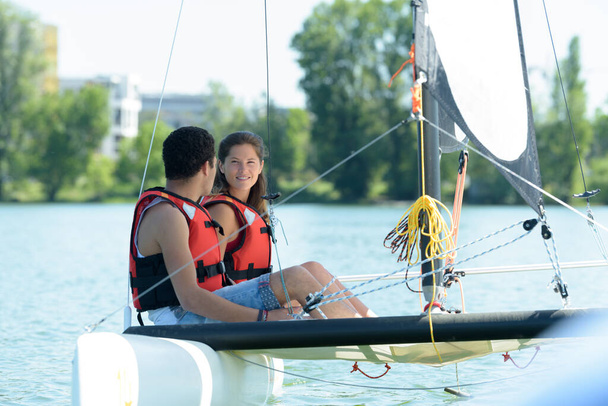 a couple is on a sailing trip - Fotografie, Obrázek