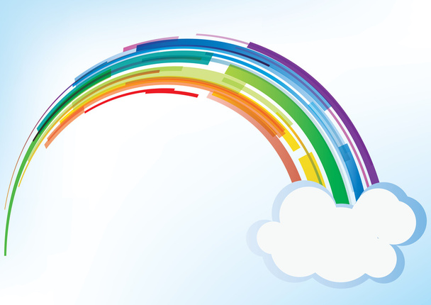 Векторная радуга с облаком
 - Вектор,изображение