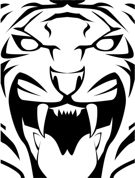 Vector illustration of tiger - Vektor, obrázek