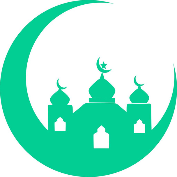 Icono de mezquita. Los elementos simples de la mezquita de la ilustración, icono editable, se pueden utilizar en logotipo, interfaz de usuario y diseño web. Mezquita Ramadán Kareem Ilustración
. - Vector, Imagen