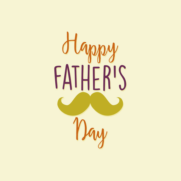 Happy fathers day card - Vector, afbeelding