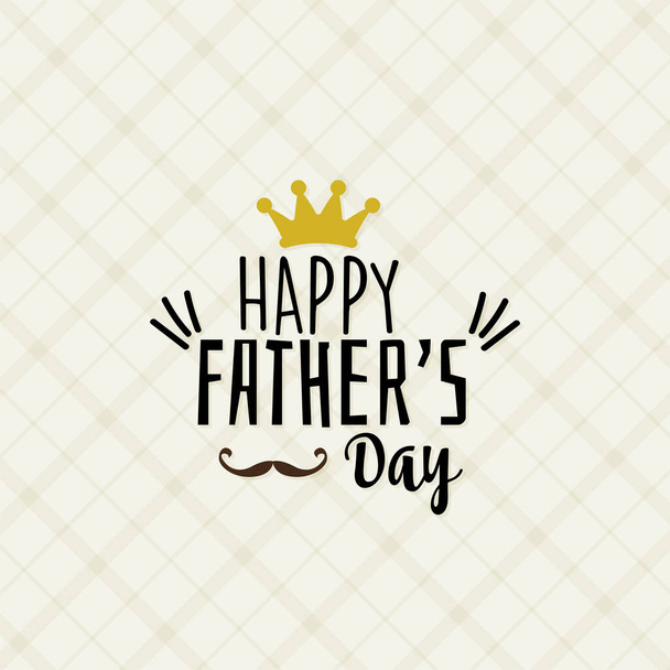 Happy fathers day card - Vektör, Görsel