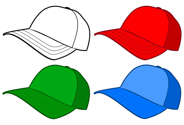 Casquette de baseball ou modèle vectoriel chapeau
. - Vecteur, image
