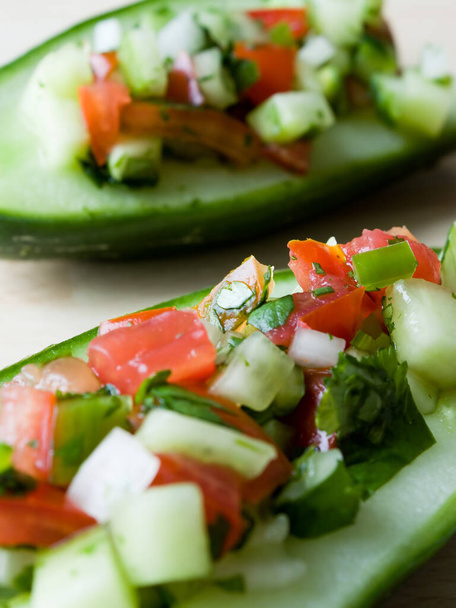 closeup view of fresh tasty salad  - Photo, image