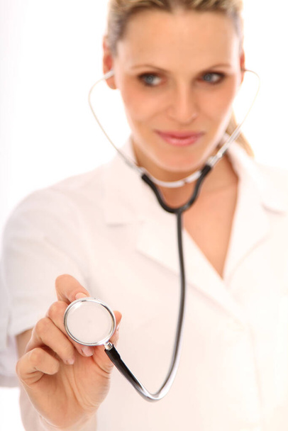 doctor with stethoscope, medical healthcare - Fotoğraf, Görsel