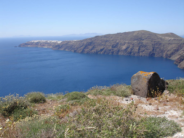 Views from Santorini, selective focus  - Photo, image