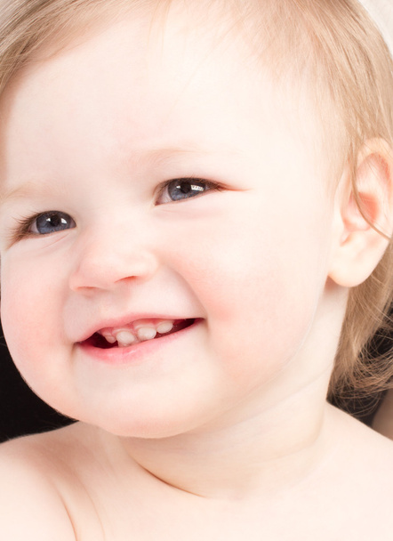 Close up portrait of little smiling child - Fotografie, Obrázek