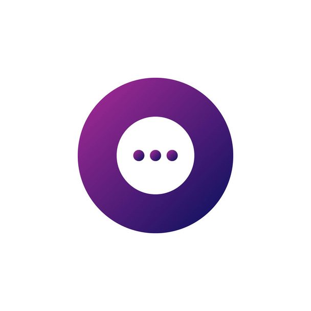 three dots menu icon vector. perfect for multimedia player interface button and any purposes - Vector, Image