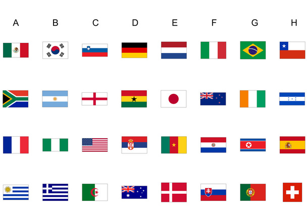 World cup flags - Photo, Image