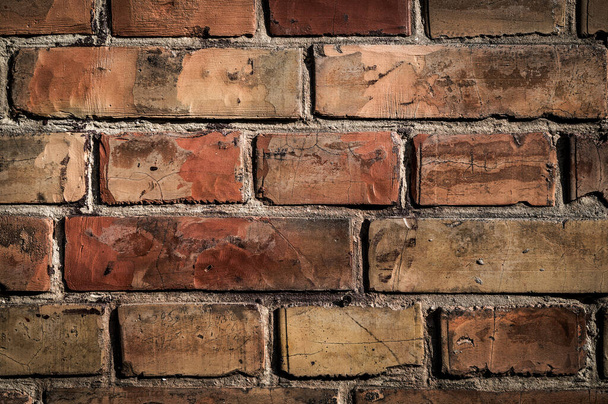 Background of old vintage brick wall - Фото, зображення