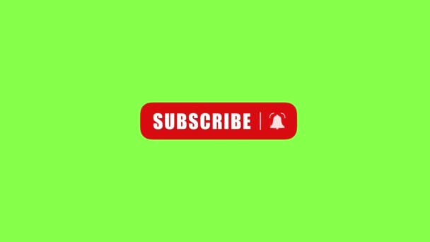 Subscribe Button And Bell With Cool Animation - Footage, Video