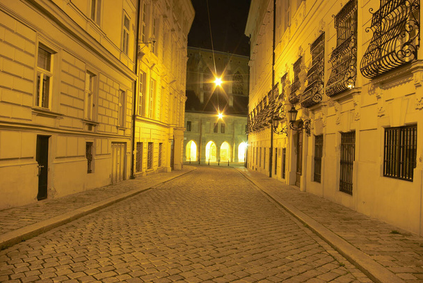 Abandoned Inner Viennese City Centre at night - Photo, image