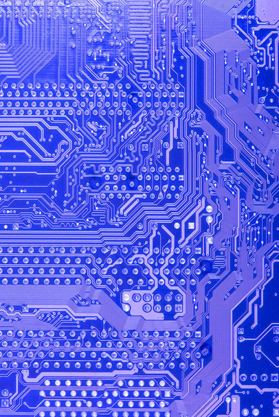 Textura da placa de circuito de perto. Painel, microeletrônica, chip digital placa-mãe. Antecedentes tecnológicos
 - Foto, Imagem