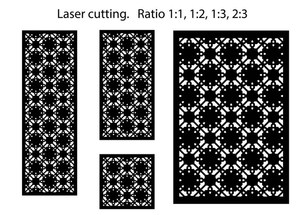 Комплект декоративных векторных панелей для лазерной резки
. - Вектор,изображение