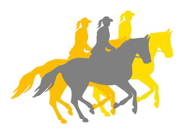 equitación gráfico deportivo en calidad vectorial
 - Vector, imagen