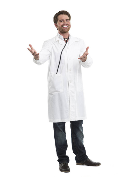 Дружелюбный врач, профессиональное медицинское обслуживание - Фото, изображение