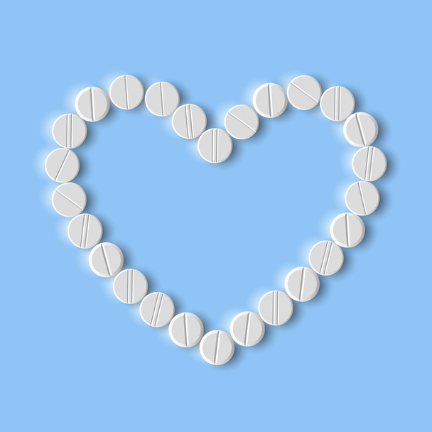Сердце таблеток - Вектор,изображение