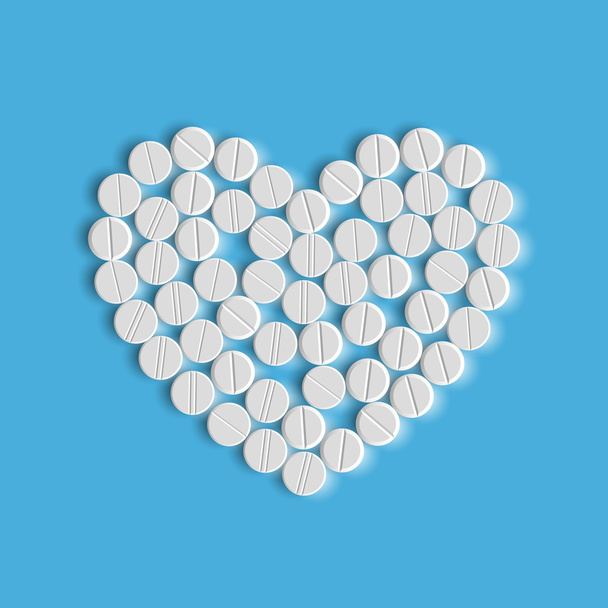 Coeur de pilules - Vecteur, image