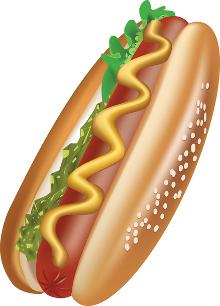 hotdog - Vector, afbeelding