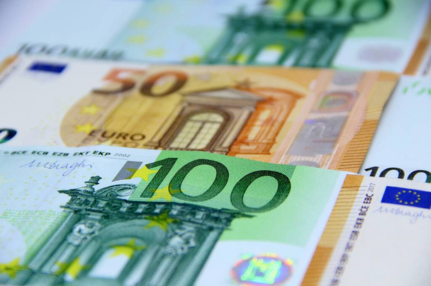 Euro geld Euro contant geld achtergrond - Foto, afbeelding