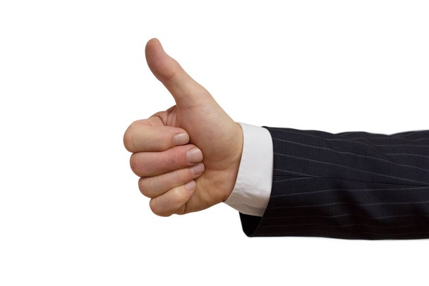 businessman showing thumbs up sign - Foto, immagini