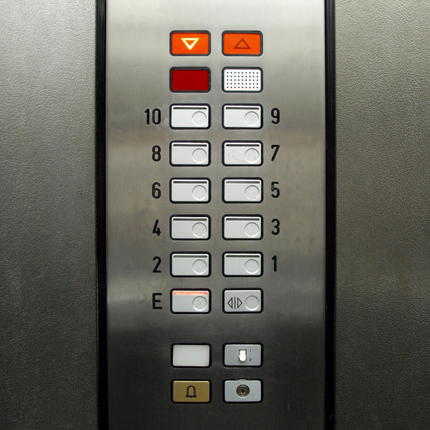 πληκτρολόγιο ασανσέρ ανελκυστήρα - Φωτογραφία, εικόνα
