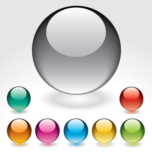 Vector glossy buttons. - Vecteur, image