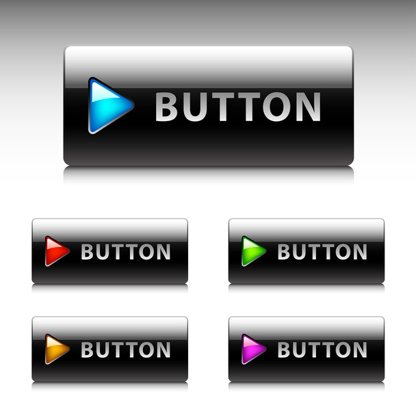 Buttons for web design. Vector. - Vetor, Imagem