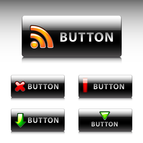 Buttons for web design. Vector. - ベクター画像