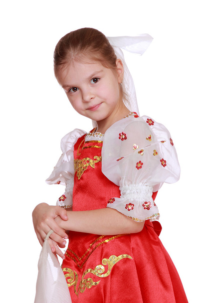 Girl in Russian national suit - Foto, imagen