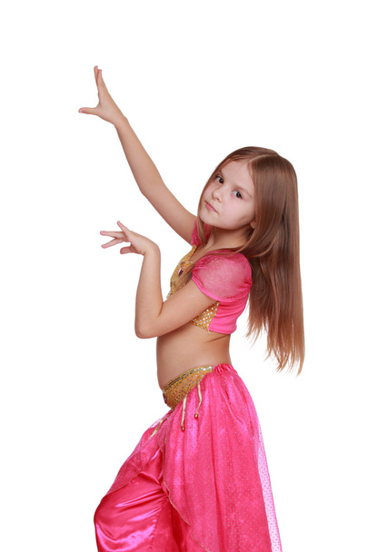 Young belly dancing girl - Фото, изображение