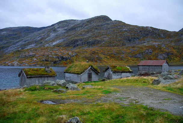Noruega sobre la naturaleza paisaje fondo
 - Foto, imagen