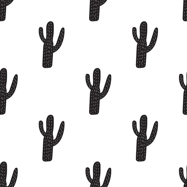 Απρόσκοπτη μοτίβο με cactus.Vector εικονογράφηση. - Διάνυσμα, εικόνα