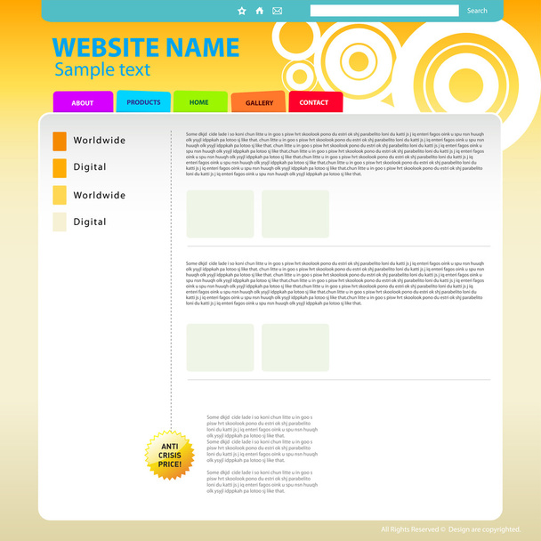 Modèle de conception de site Web, vecteur
. - Vecteur, image
