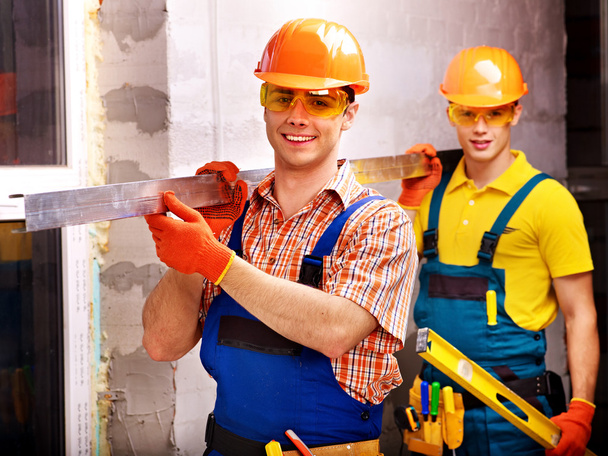 Men in builder uniform. - Photo, Image