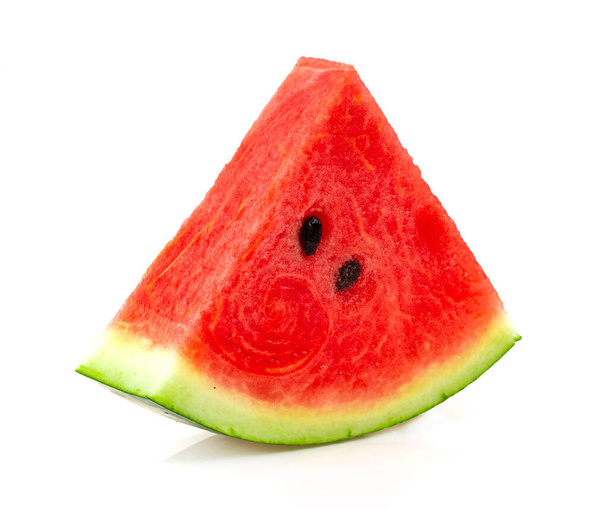 Wassermelone isoliert auf weißem Hintergrund - Foto, Bild