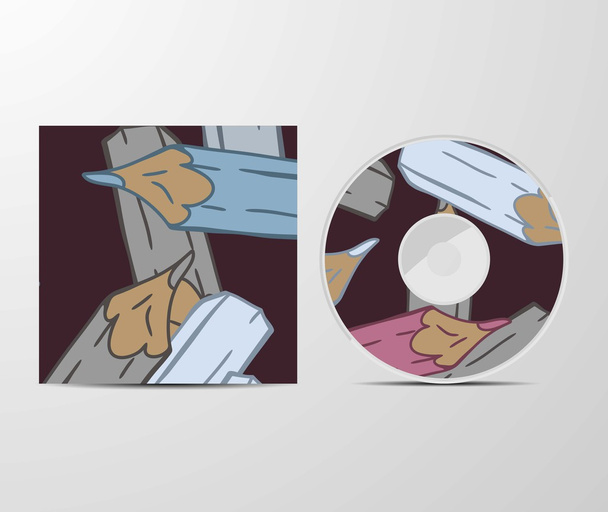 cd cover design - Vector, Image