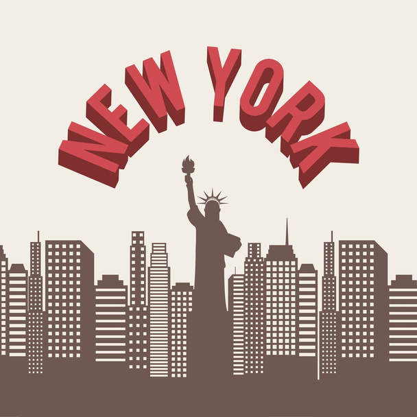Νέα Υόρκη σχεδιασμού - Διάνυσμα, εικόνα