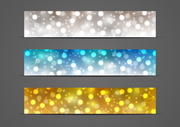 Set of horizontal banners 500 x 100 size3 - Vector, Image