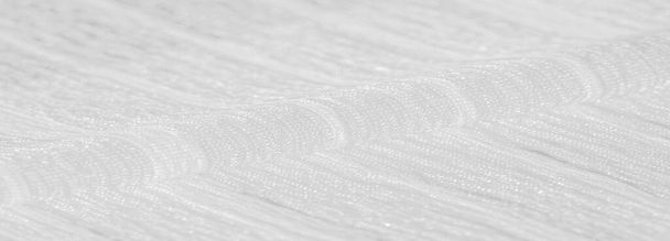 textura, pozadí, vzor, kolekce, vrásčitá hedvábná tkanina duch bílá. 3D skládaný - Fotografie, Obrázek