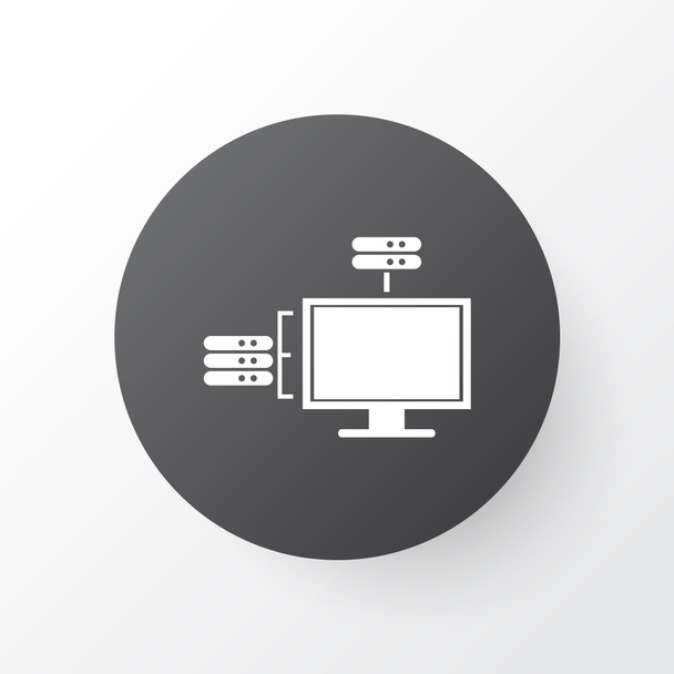 Web hosting ikon szimbólum. Prémium minőségű elszigetelt archív elem trendi stílusban. - Fotó, kép