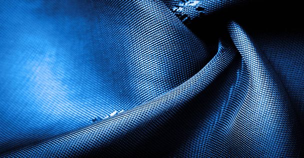 textura, fondo, patrón, patrón, chocolate, tela de seda, azul profundo, glauco, cerúleo, pequeño patrón, dibujo, que es una combinación de líneas, colores, sombras. - Foto, imagen