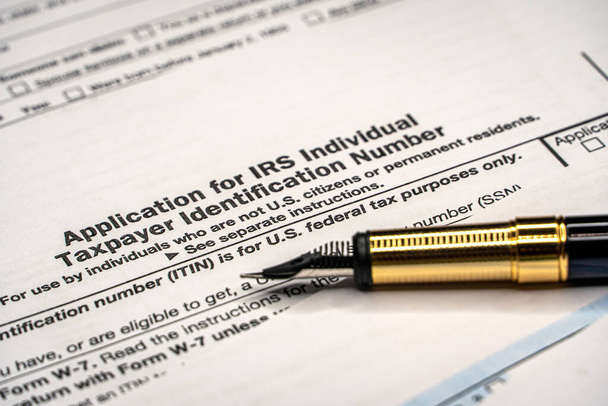 Tax forms 1040. U.S Individual Income Tax Return. Tax time. - Photo, Image