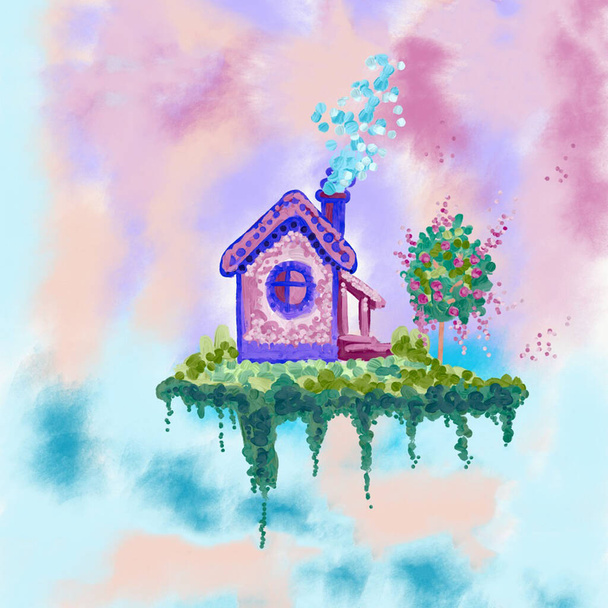 空の妖精の家 - 写真・画像