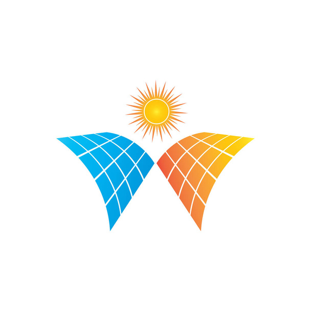 Solarenergie Vektor Symbol Illustration Design-Vorlage - Vektor, Bild