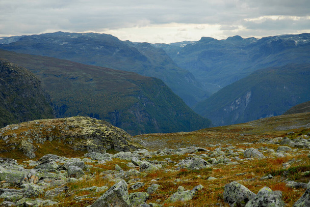 Norway on nature landscape background - Foto, Imagem