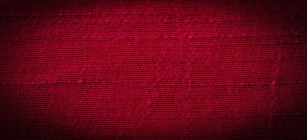 El patrón de textura del fondo, adorno de decoración, tela densa de seda de centavo rojo, puede hacer que (algo) se vea más atractivo mediante la adición de elementos decorativos. - Foto, Imagen