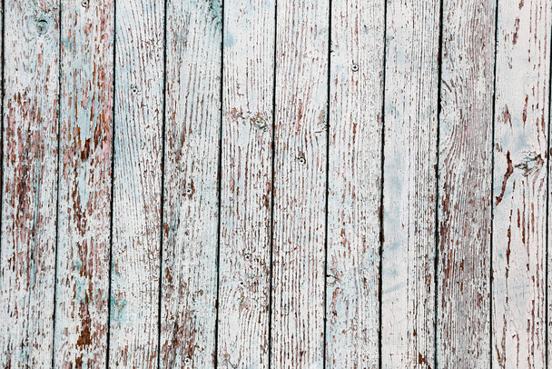 Old painted wooden fence. Background texture - Foto, afbeelding