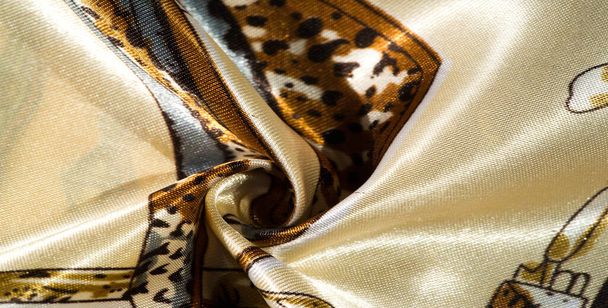 Textura, fondo, patrón, tela de seda decorativa. Esta colección de tejidos de seda con impresión digital de RJR se distingue por formas abstractas brillantes y colores
. - Foto, Imagen